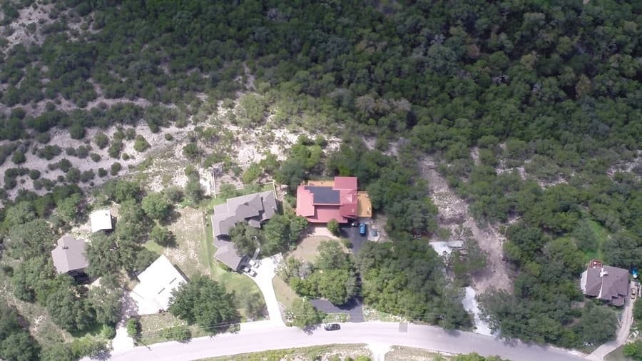 Residential solar panels on a home in Austin, Texas.