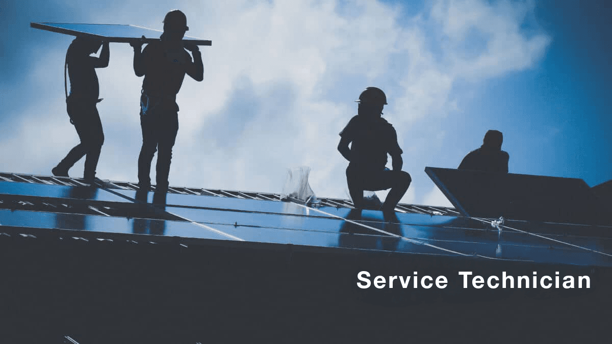 NATiVE Solar service technician working on a solar system.